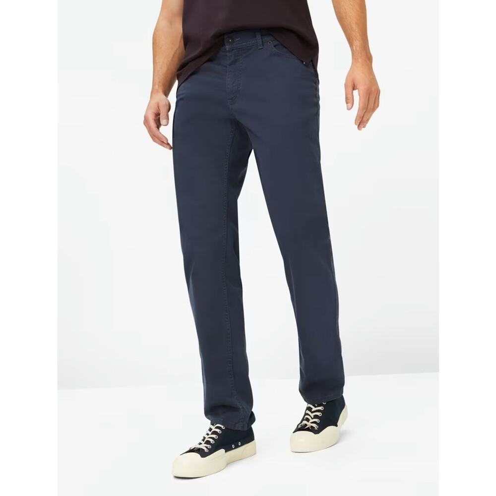 [Brax] Feel Good Cooper Fancy Navy Blue Textured Denim Regular Fit Jeans 36x34